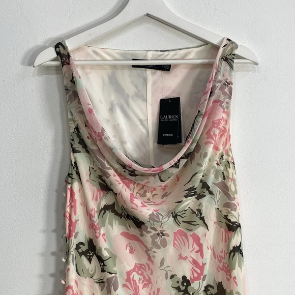 Lauren Ralph Lauren Ball Gown Whimsical Flower Garden Tiered Sleeveless 12 NWT - Picture 3 of 12